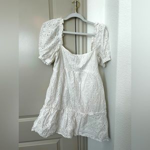 H&M mini dress- Size M/ Color: White